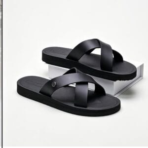 Men Cross-Strap Comfort Slides